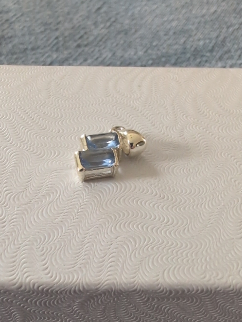 Sterling Silver Blue Gemstone Pendant - Women's Jewelry - Picture 4 of 5